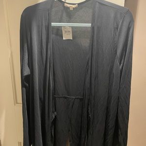 Grey long sleeved lightweight cardigan